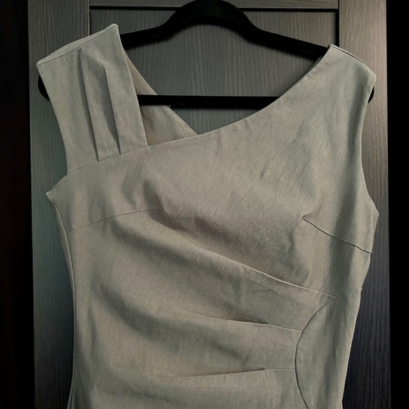 NWT Bodycon Sleeveless Sheath Dress. MUXXN. Grey/Sz. L. - Picture 6 of 13